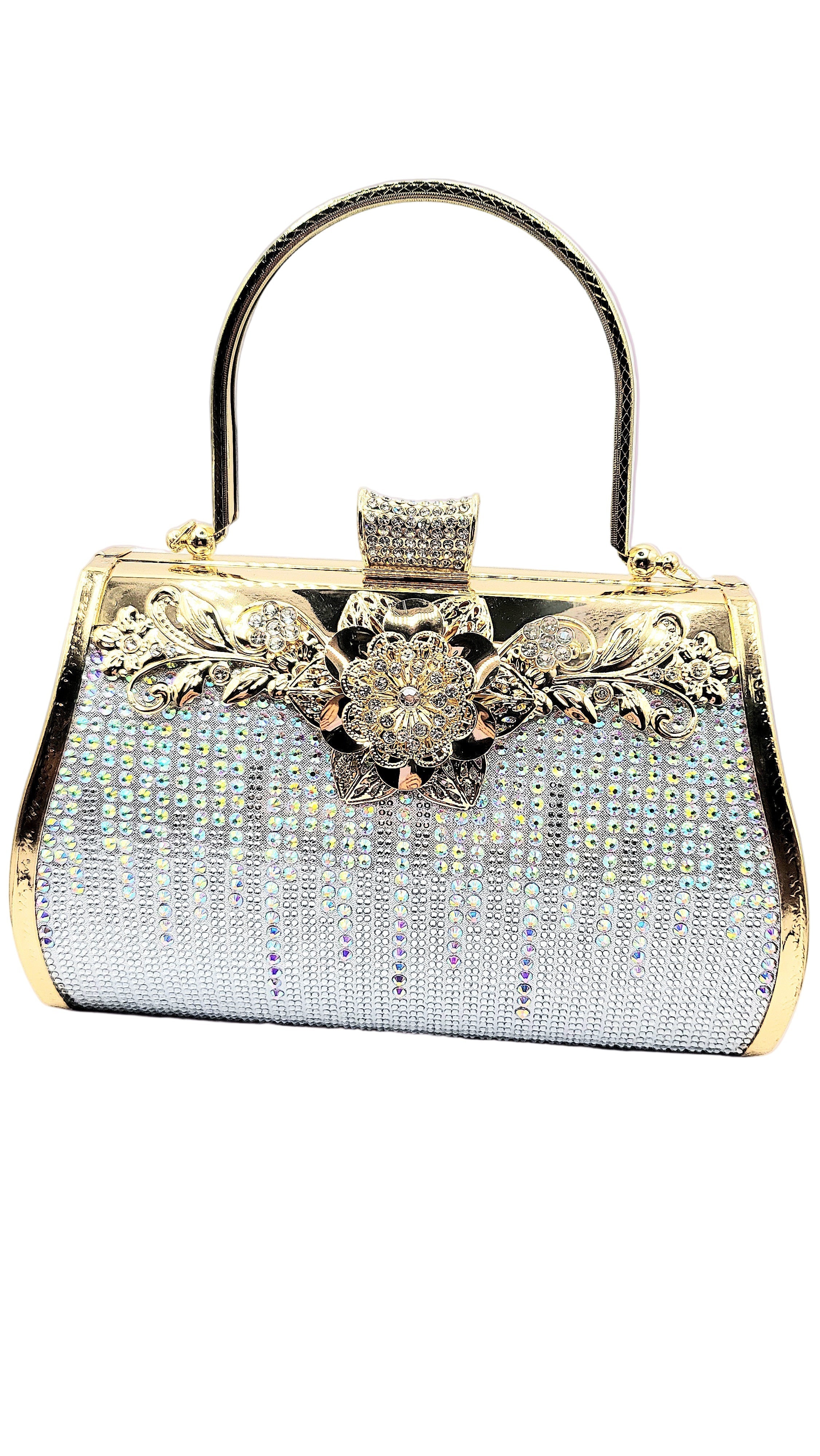 Gradient Crystal Clutch bag