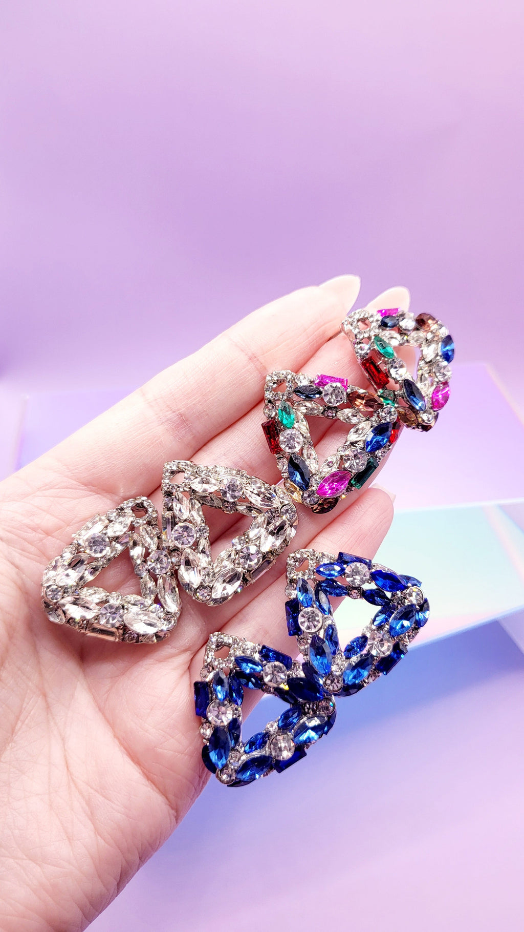 Pose Crystal Stud Earrings