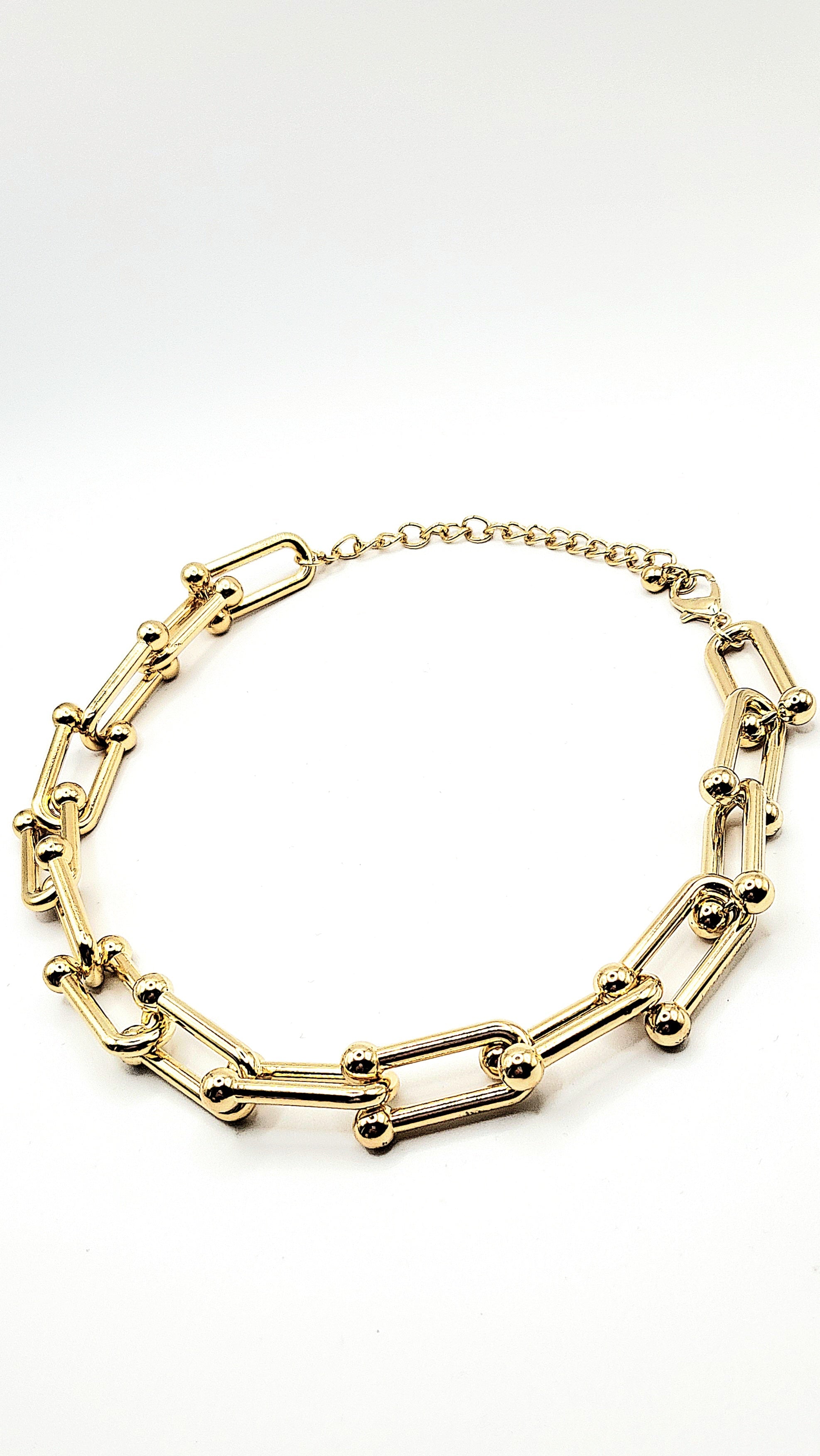 Chunky Paperclip Link Chain Necklace