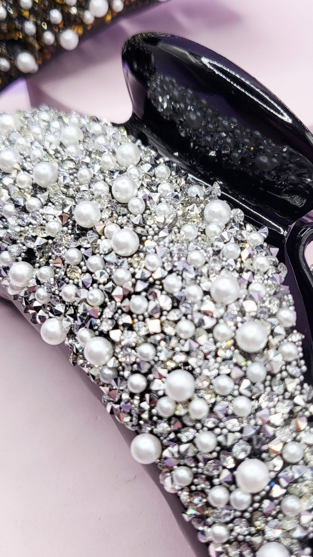 Pearl Rhinestone Hair Clamps Pack of 12