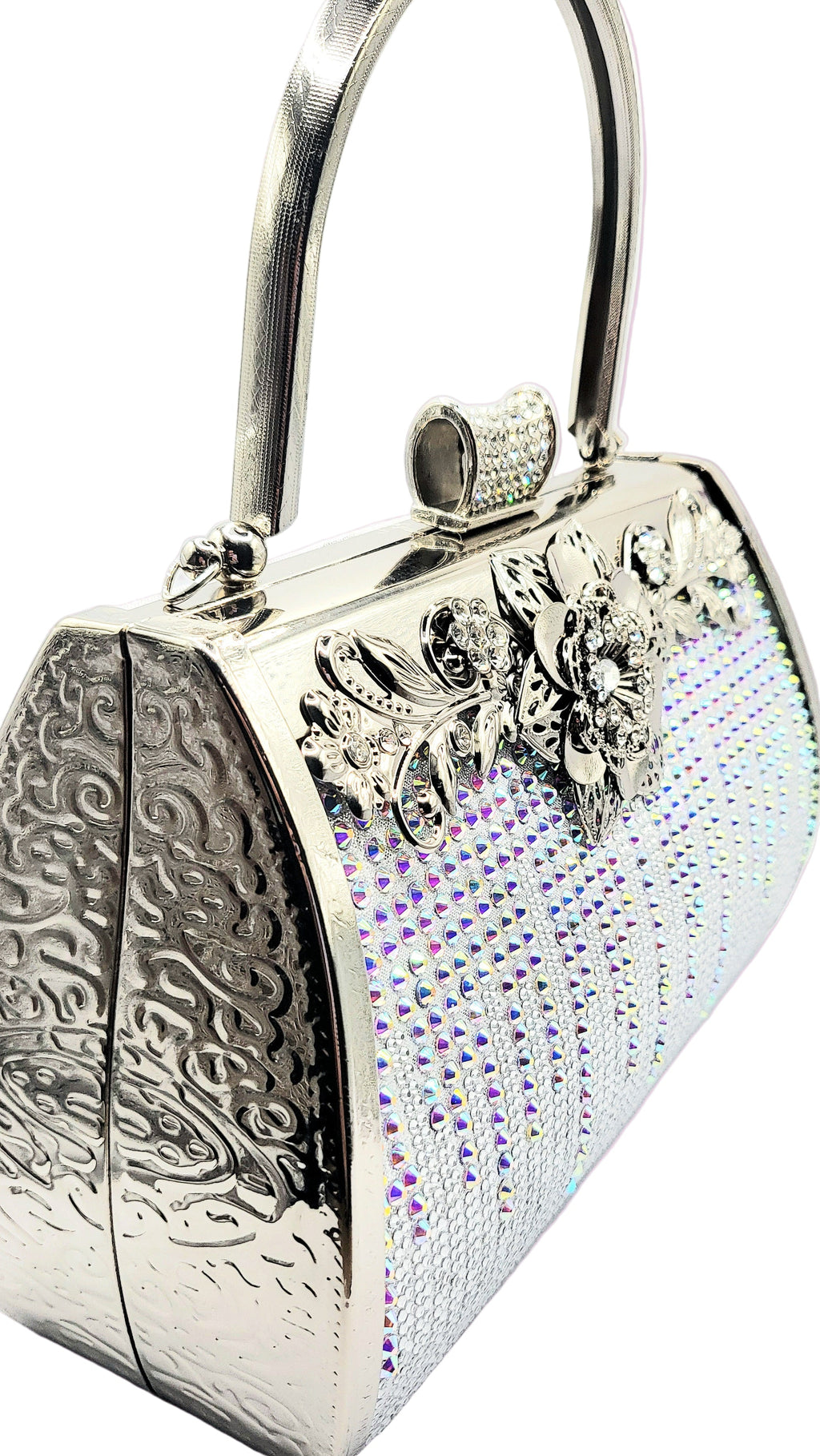 Gradient Crystal Clutch bag