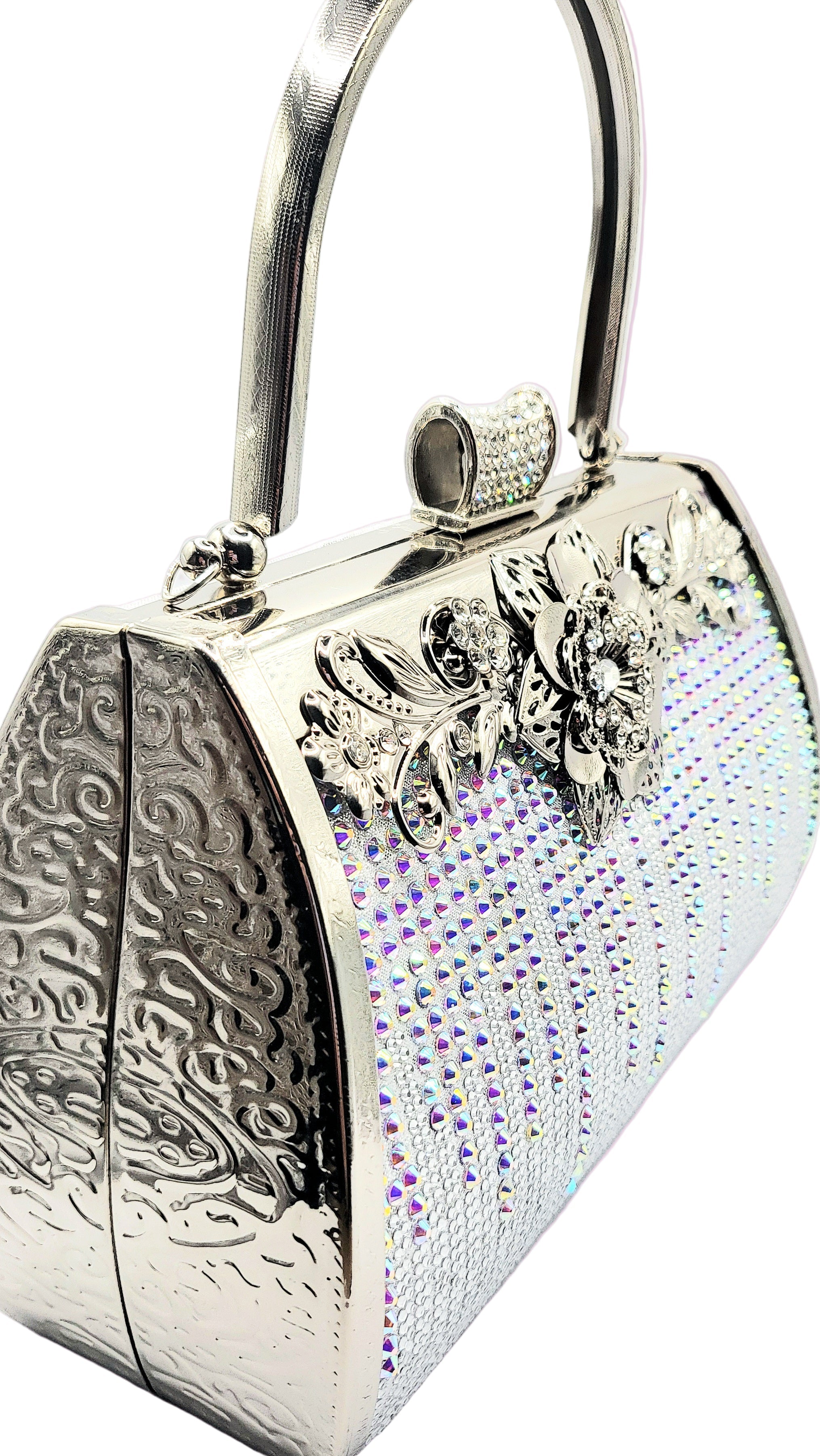 Gradient Crystal Clutch bag