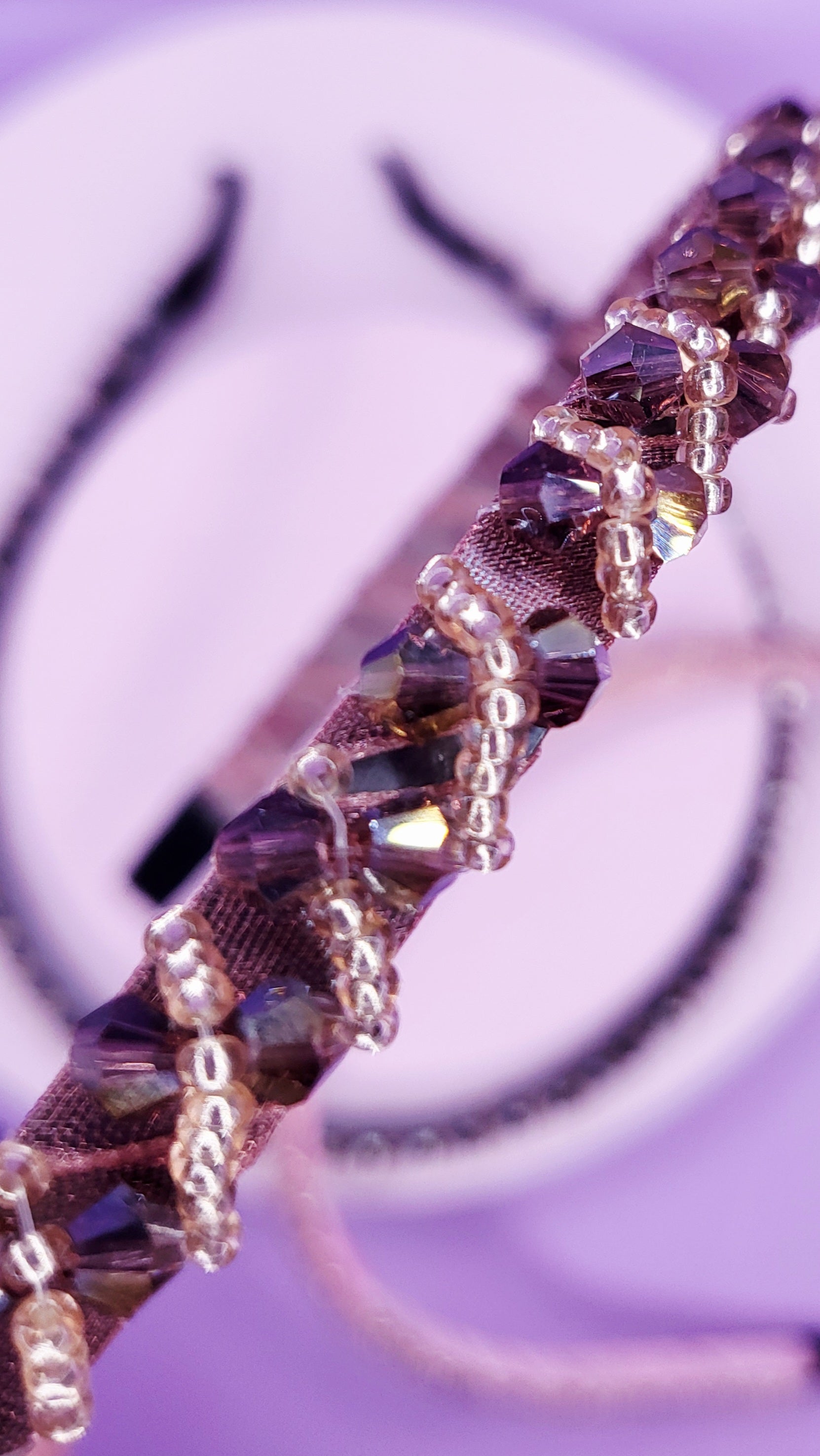 Crystal Gold Beaded Hair band