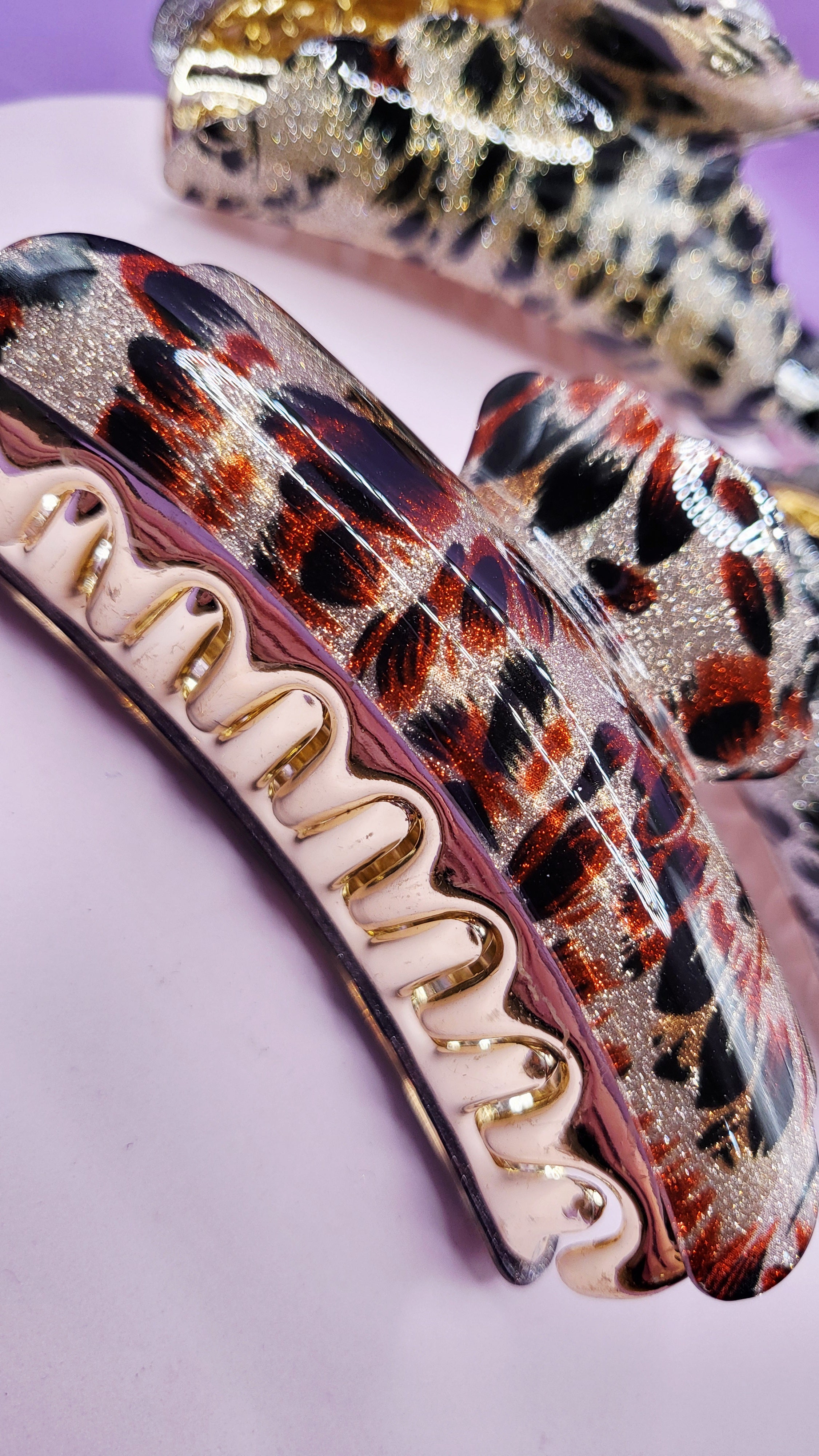 Shiny Sparkly Hair Clamps Pack of 12