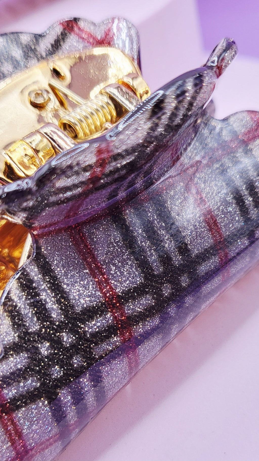 Shiny Sparkly Hair Clamps Pack of 12